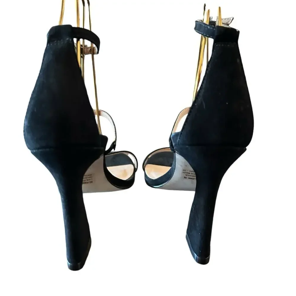 Aqua Jenni Ankle Strap Strappy Flared Heels NEW Size 7